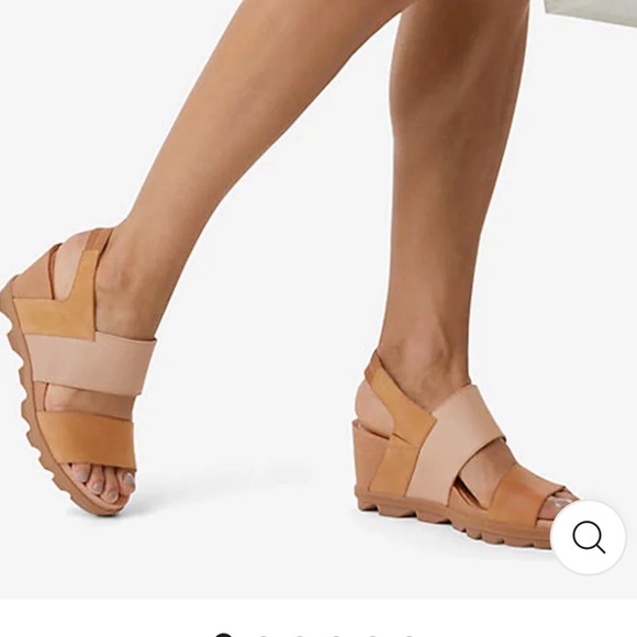 Sorel - Joanie II Slingback Wedges in Camel Brown - Picture 1 of 9